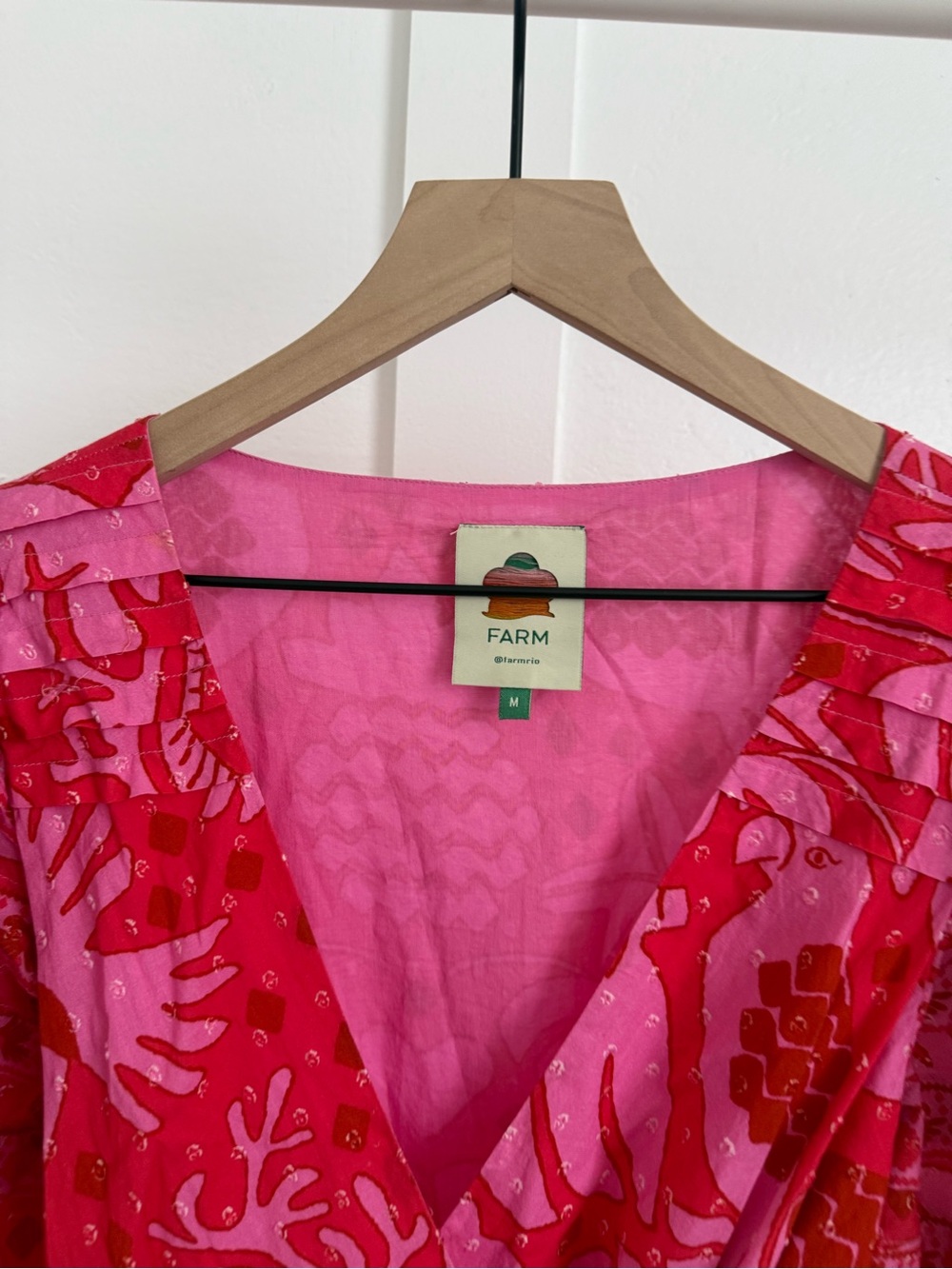 Farm Rio Jungle Scarf Wrap Midi Dress - Picture 3 of 4